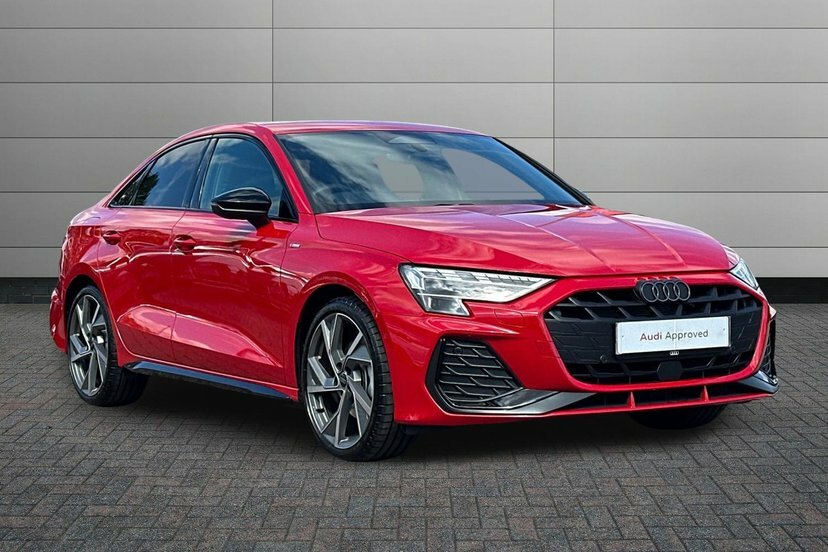 Audi A3 1.5 Tfsi 35 Black Edition Saloon S Tron Red