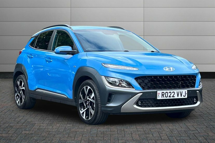 Hyundai Kona 1.0 T-gdi Mhev Premium Suv Hybrid Manua RO22VVJ Blue