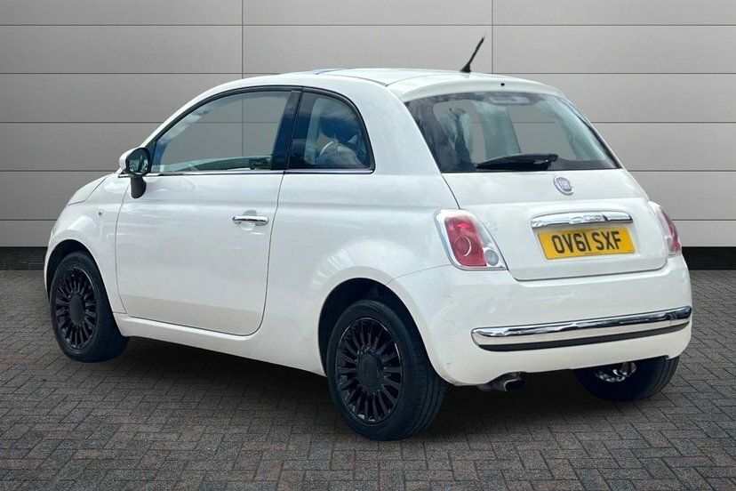 Fiat 500 1.2 Lounge Hatchback Euro 5 69 OV61SXF White #3