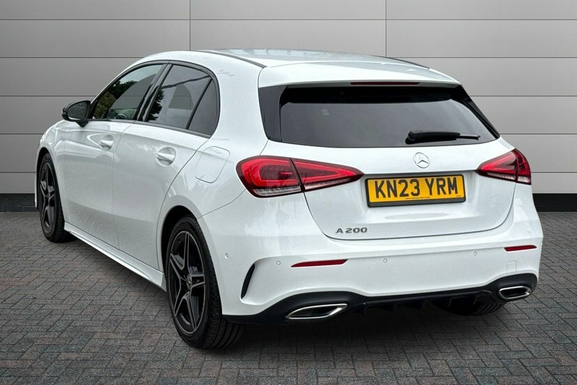 Mercedes-Benz A Class A200 Amg Line Executive Hatchback KN23YRM White #2