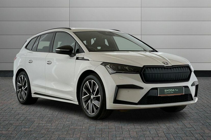 Skoda ENYAQ Enyaq Iv 80X Sportline 82 Kwh 265 Ps Single Speed PJ73UWZ White