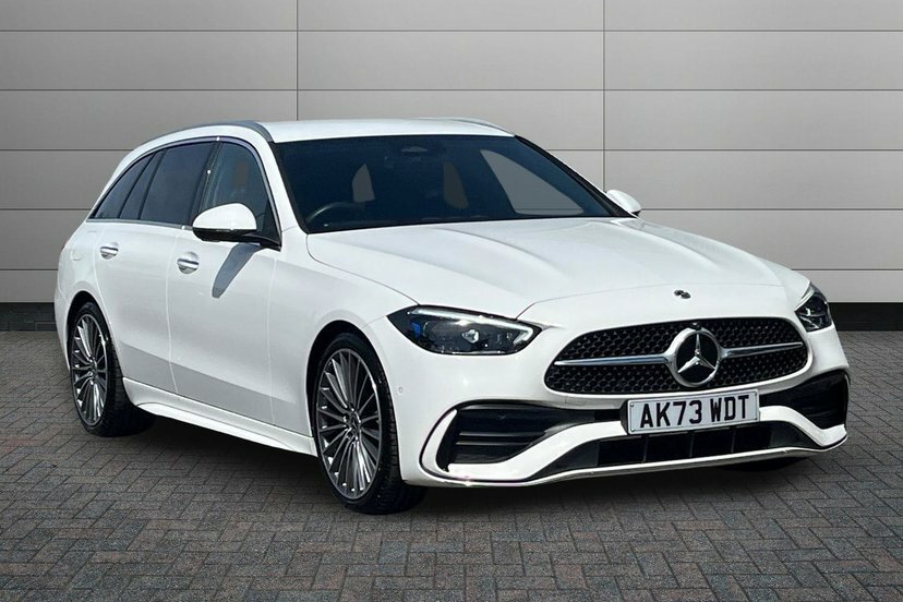 Mercedes-Benz C Class C300h Mhev Amg Line Premium Estate White