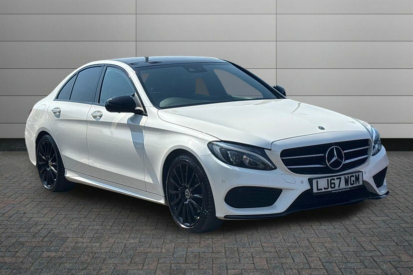 Mercedes-Benz C Class 2.1 C220d Amg Line Premium Plus Saloon Diese White