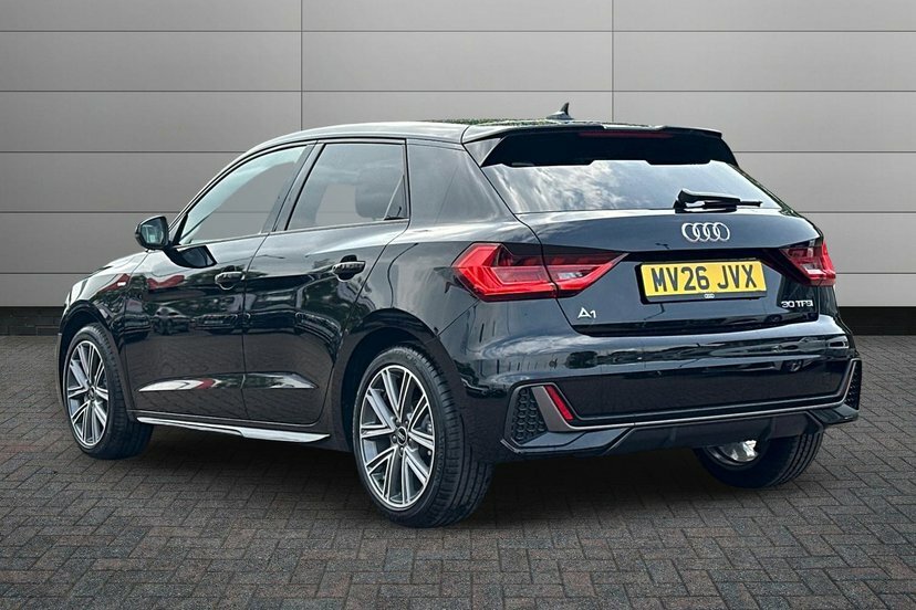 Audi A1 1.0 Tfsi 30 S Line Sportback S Tronic MV26JVX Black #3