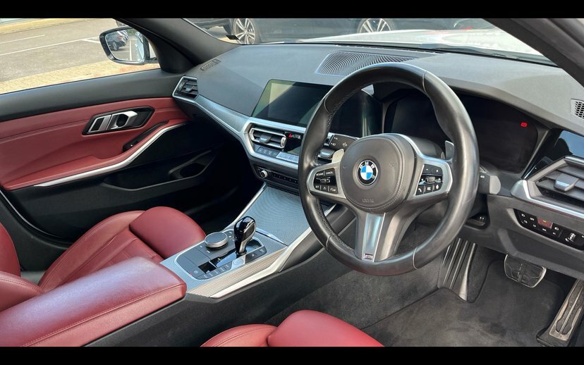 BMW 3 Series 320D M Sport Saloon LL22YDV White #6