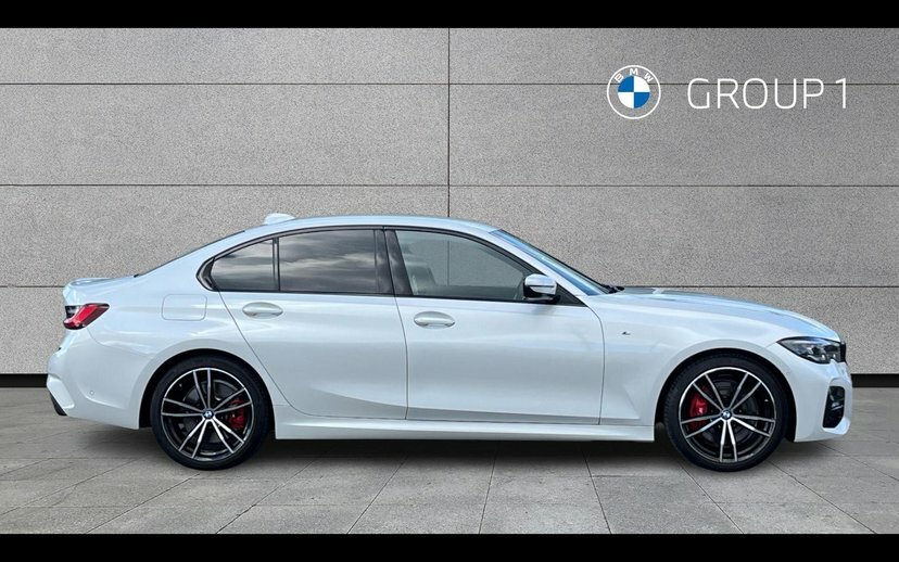 BMW 3 Series 320D M Sport Saloon LL22YDV White #3