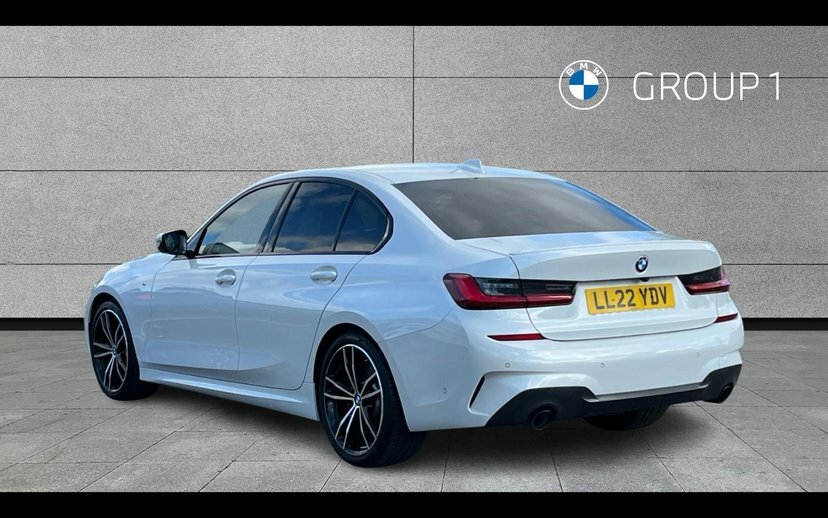 BMW 3 Series 320D M Sport Saloon LL22YDV White #2