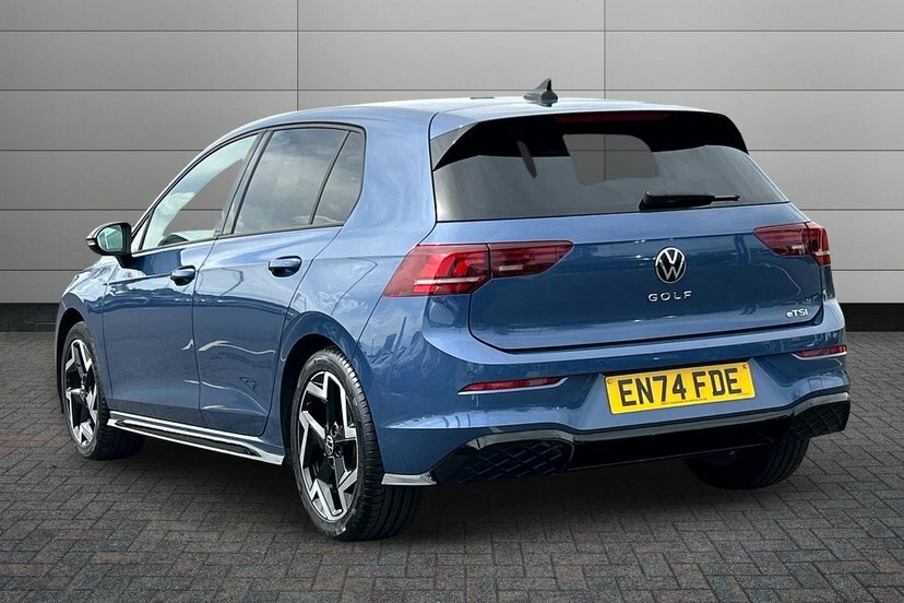 Volkswagen Golf 1.5 Etsi Mhev R-line Hatchback Hybrid D EN74FDE Blue #3