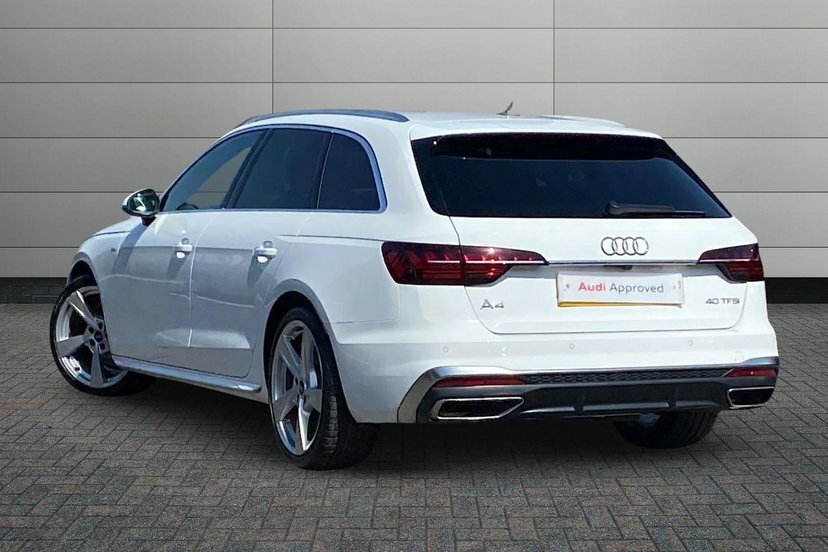 Audi A4 Avant 2.0 Tfsi 40 S Line Estate S Tronic 204 BV24WMW White #3