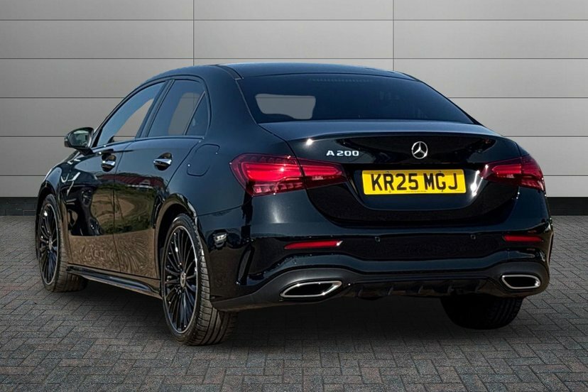 Mercedes-Benz A Class A200h Mhev Amg Line Premium Plus Saloon KR25MGJ Black #2