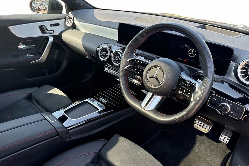 Mercedes-Benz A Class A200h Mhev Amg Line Premium Plus Saloon KR25MGJ Black #5