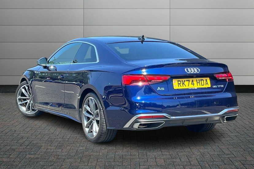 Audi A5 2.0 Tfsi 35 S Line Coupe S Tronic 150 RK74HDA Blue #3