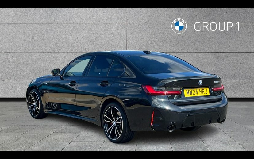 BMW 3 Series 330E M Sport Saloon MW24HRJ Black #2