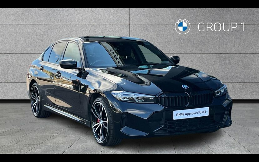 BMW 3 Series 330E M Sport Saloon Black