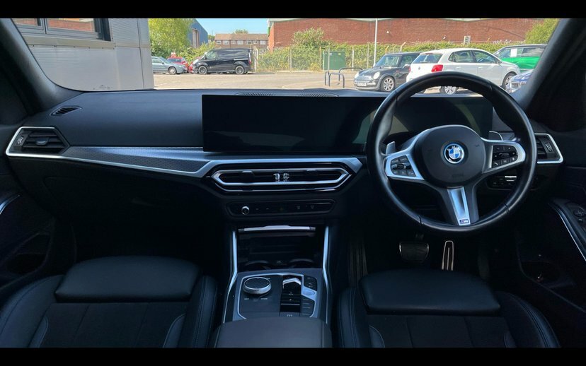 BMW 3 Series 330E M Sport Saloon MW24HRJ Black #4