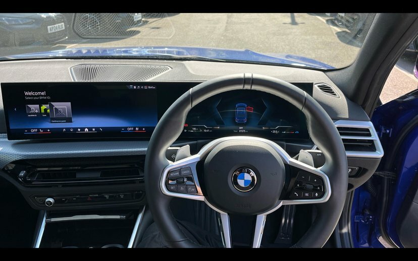 BMW 3 Series 320I M Sport Saloon LR26YWE Blue #4