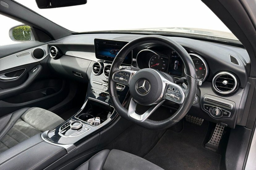 Mercedes-Benz C Class C220d Amg Line Saloon GU69XME Silver #5