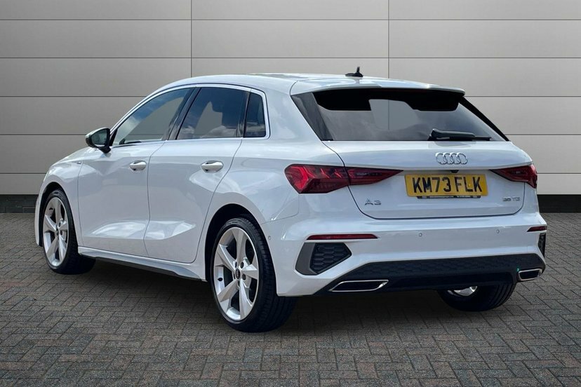 Audi A3 2.0 Tdi 35 S Line Sportback S Tronic 1 KM73FLK White #3
