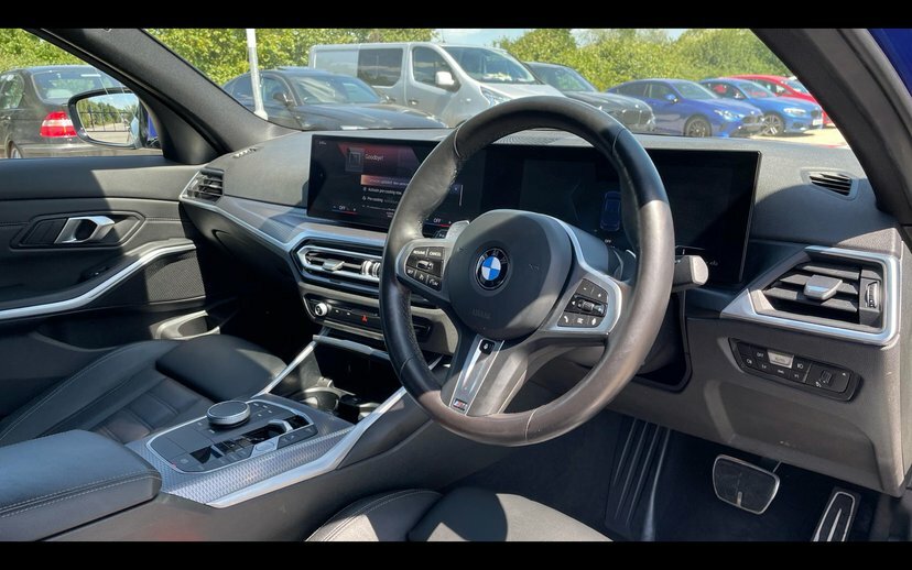BMW 3 Series 320I M Sport Saloon YB24LWA Blue #6