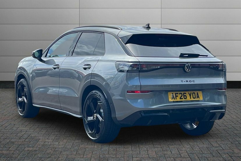 Volkswagen T-Roc 1.5 Etsi Mhev R-line Suv Hybrid Dsg 15 AF26YOA Grey #3
