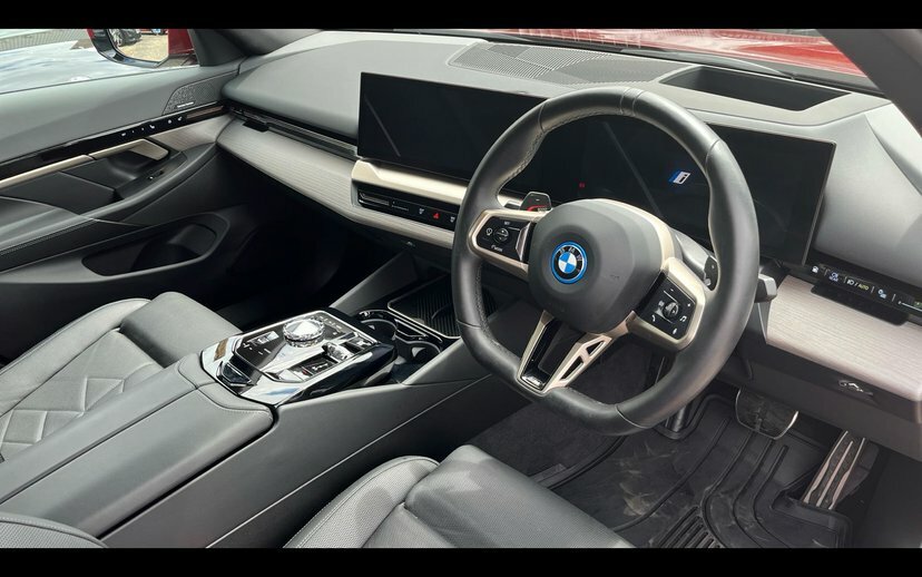 BMW 5 Series 530E M Sport Pro Saloon EJ74BRV Red #6