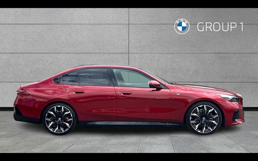 BMW 5 Series 530E M Sport Pro Saloon EJ74BRV Red #3