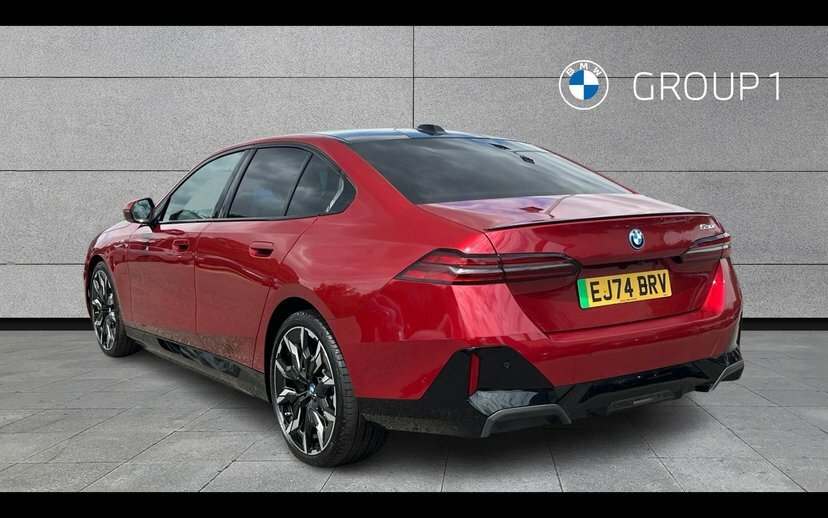 BMW 5 Series 530E M Sport Pro Saloon EJ74BRV Red #2