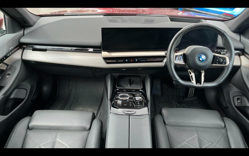 BMW 5 Series 530E M Sport Pro Saloon EJ74BRV Red #4