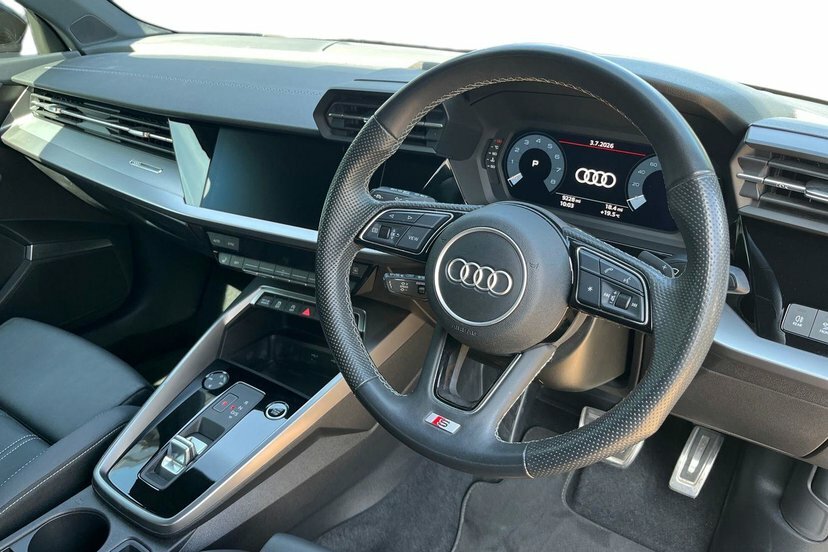 Audi A3 1.5 Tfsi 35 S Line Saloon S Tronic Cs LT23KBF Black #6