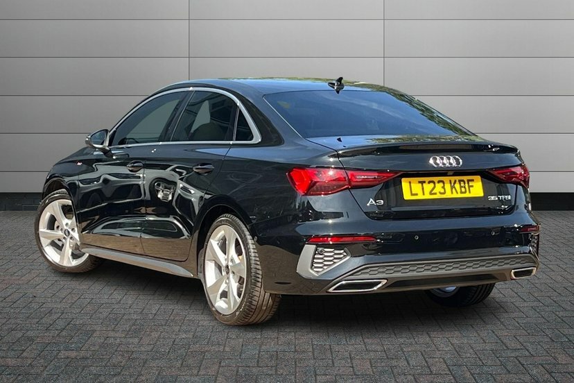 Audi A3 1.5 Tfsi 35 S Line Saloon S Tronic Cs LT23KBF Black #3