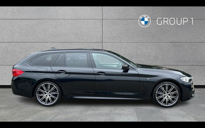 BMW 5 Series 540I Xdrive M Sport Touring YB19HRD Black #3