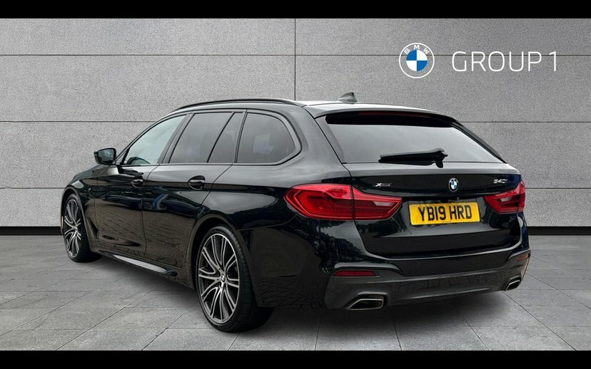BMW 5 Series 540I Xdrive M Sport Touring YB19HRD Black #2