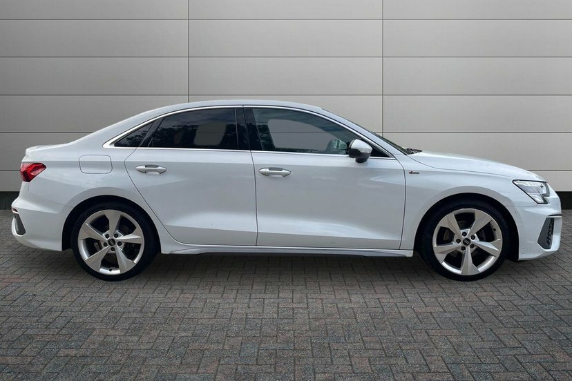 Audi A3 1.5 Tfsi 35 S Line Saloon S Tronic 150 EK23XAD White #4