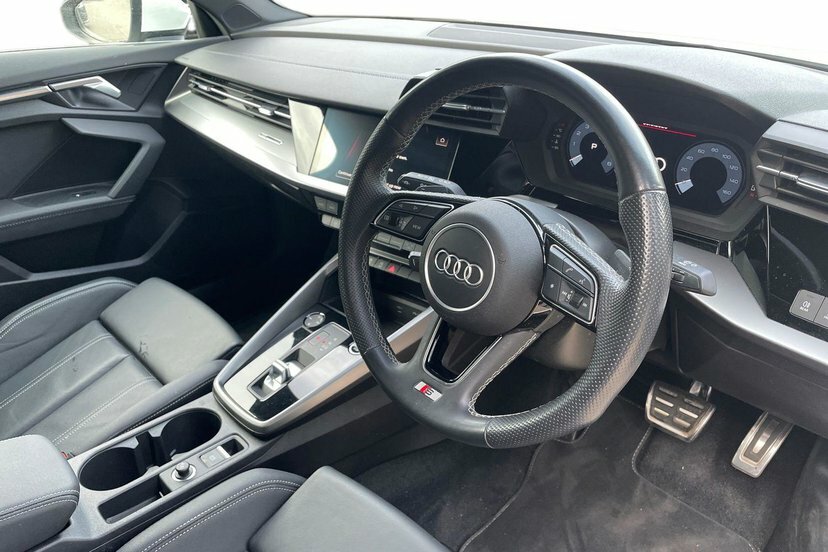 Audi A3 1.5 Tfsi 35 S Line Saloon S Tronic 150 EK23XAD White #6