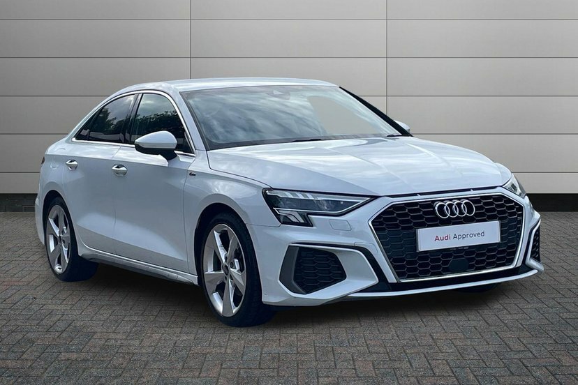 Audi A3 1.5 Tfsi 35 S Line Saloon S Tronic 150 White