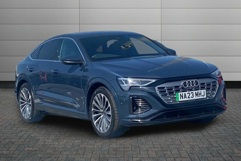 Audi Q8 e tron 55 S Line Sportback Quattro 114K Blue
