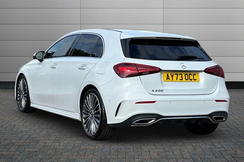 Mercedes-Benz A Class A200h Mhev Amg Line Premium Plus AY73OCC White #2