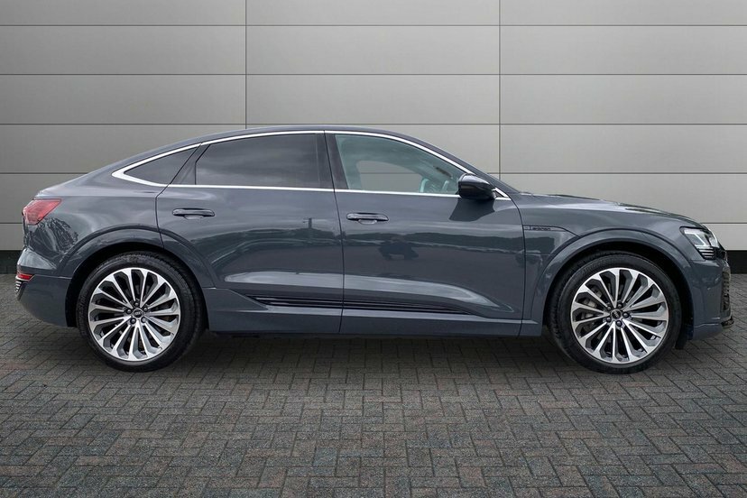 Audi Q8 e tron 55 S Line Sportback Quattro 114K Grey #4