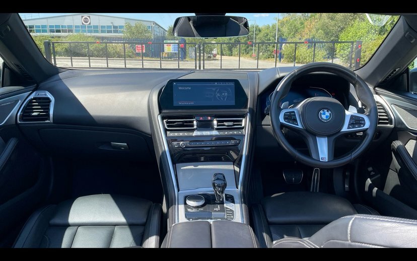 BMW 8 Series 840I Convertible Black #4