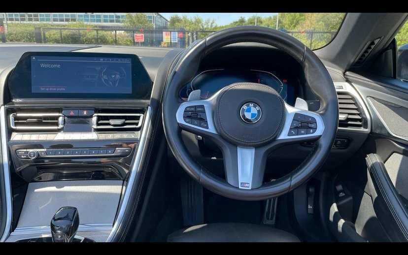 BMW 8 Series 840I Convertible Black #5