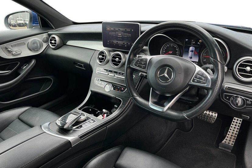Mercedes-Benz C Class 2.1 C220d Amg Line Premium Plus Coupe RV67VMW Blue #6
