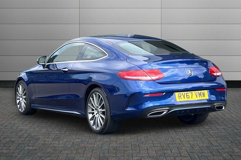 Mercedes-Benz C Class 2.1 C220d Amg Line Premium Plus Coupe RV67VMW Blue #3