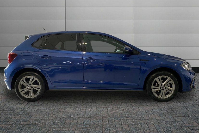 Volkswagen Polo 1.0 Tsi R-line Hatchback 95 Ps LT23WJF Blue #4