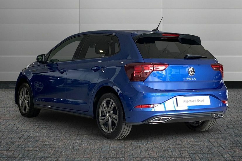 Volkswagen Polo 1.0 Tsi R-line Hatchback 95 Ps LT23WJF Blue #3