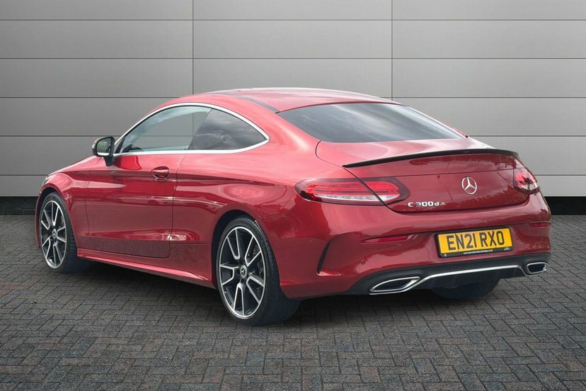 Mercedes-Benz C Class C300d Amg Line Premium Coupe Red #2