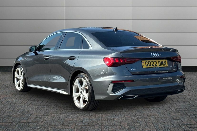 Audi A3 1.5 Tfsi 35 S Line Saloon S Tronic 150 GD22DMX Grey #3