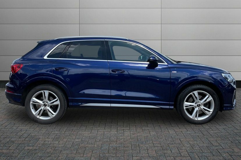 Audi Q3 2.0 Tdi 40 S Line Suv S Tronic Quattro EJ73HZD Blue #4
