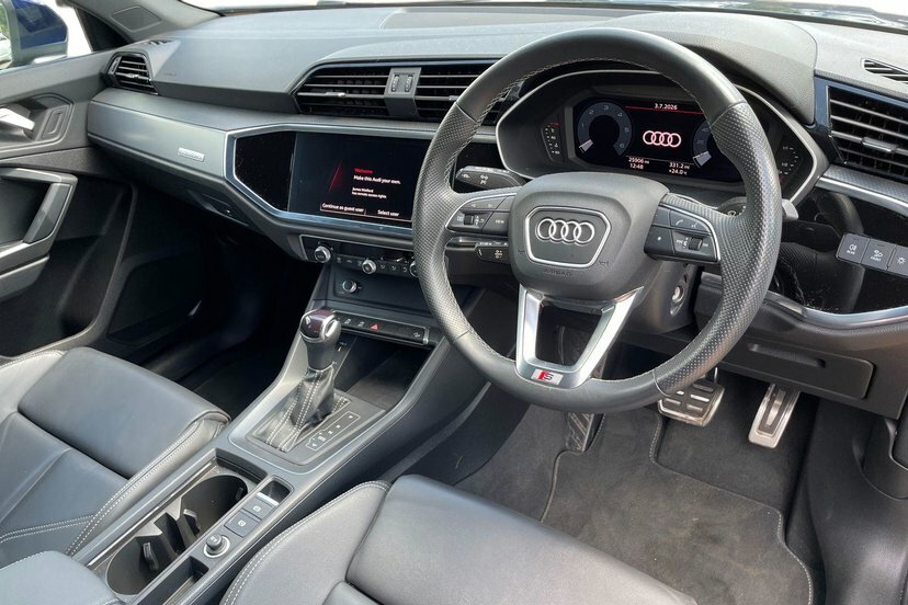 Audi Q3 2.0 Tdi 40 S Line Suv S Tronic Quattro EJ73HZD Blue #6