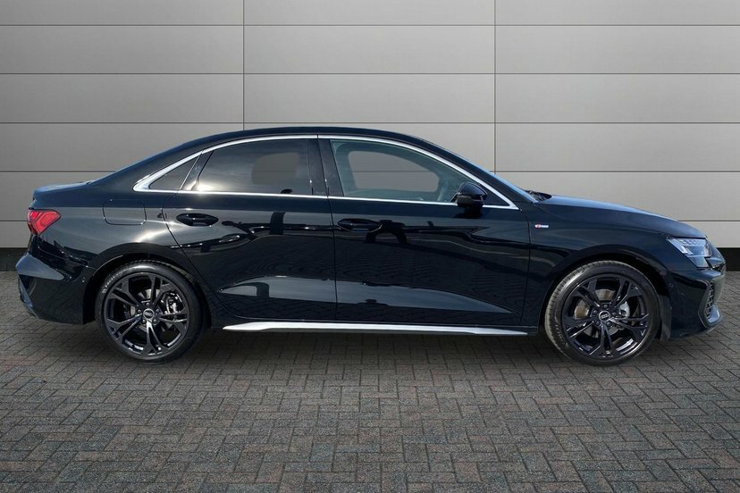 Audi A3 1.5 Tfsi 35 S Line Saloon S Tronic 150 EO26DXM Black #4
