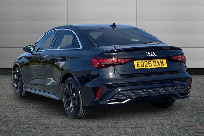 Audi A3 1.5 Tfsi 35 S Line Saloon S Tronic 150 EO26DXM Black #3